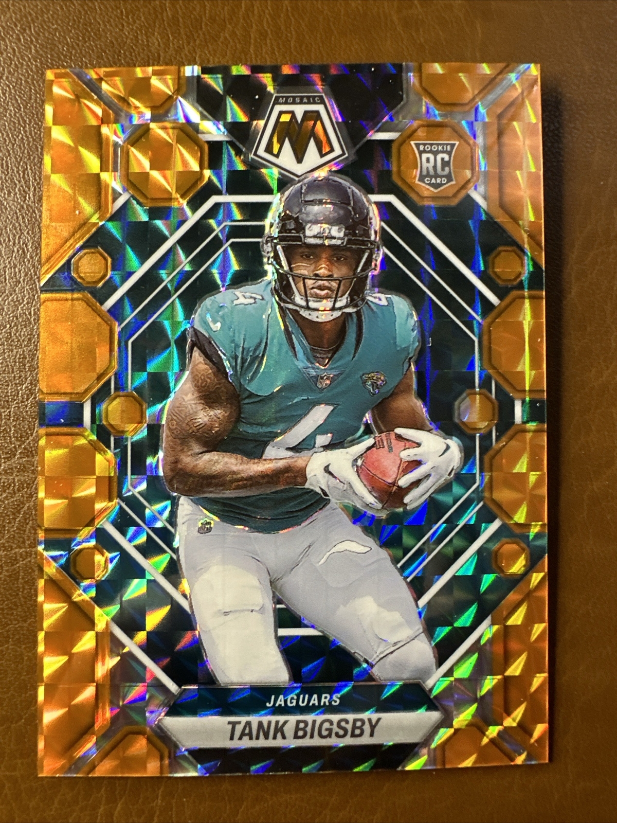 2023 Panini Mosaic Mosaic Orange #364 Tank Bigsby /199 RC Jaguars #’d 124/199
