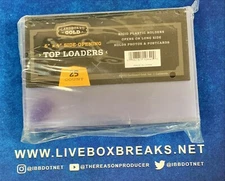 (25) Cardboard Gold 6 x 4 Side Opening Toploaders Holders Photo Opens Long Side