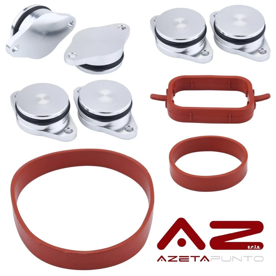 kit abolizione swirl flaps bmw m47 m57 20d 25d 30d 35d 6 tappi 33mm e46 e90 e60 - Immagine 4 di 4