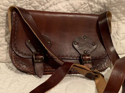 Gun Deri Handmade Leather Tooled Cross Body Women's Bag