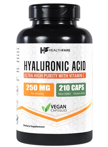 Hyaluronic Acid 250mg 210 Capsules 25mg of Vitamin C For Joint and Skin Health