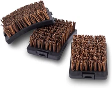 64658 Replacement Brush Heads Palmyra, 3 Pcs. Black