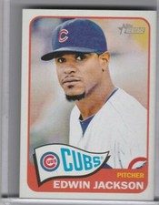 2014 TOPPS HERITAGE #371 EDWIN JACKSON GRAY/GREY BACK PARALLEL CUBS 2199