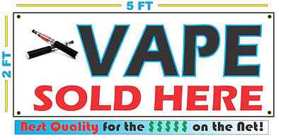 VAPE SOLD HERE Full Color Banner Sign 
