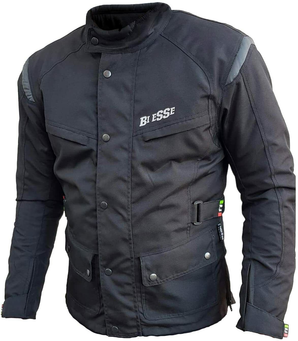 Giacca Moto Touring Cordura Tessuto Protezioni CE Sfoderabile Impermeabile 3M