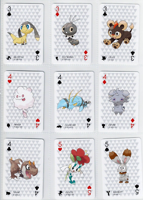 POKEMON POKER XY 2013 Playing Cards Set 54/54 Charizard Blastoise
