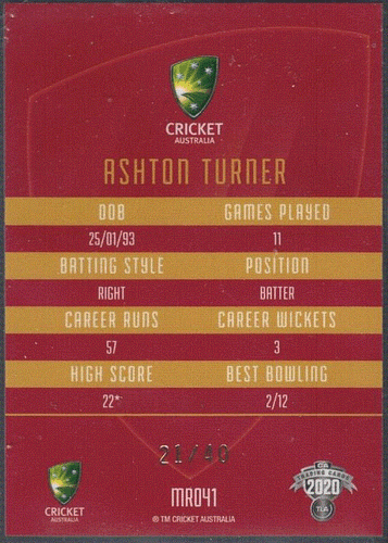 2020/21 CA Traders Cricket MOJO Ruby, Individual Card Sale only Nr-Mint. - Picture 29 of 99