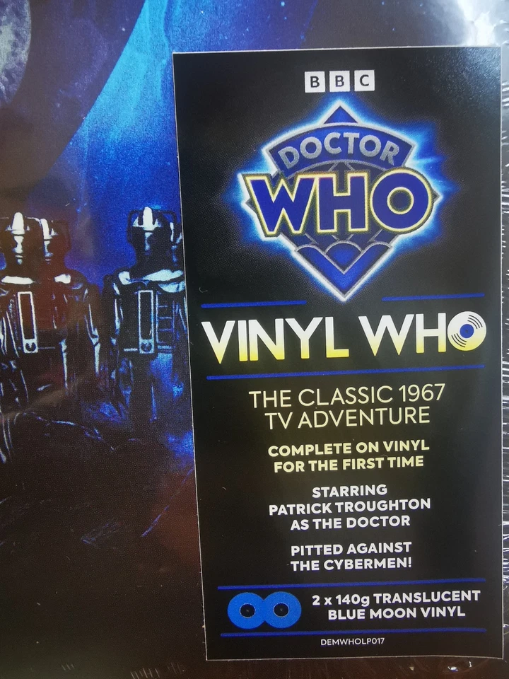 DOCTOR WHO LP x 2 The Moonbase BLUE MOON COLOURED VINYL Original Soundtrack IN S - Image 3 of 4