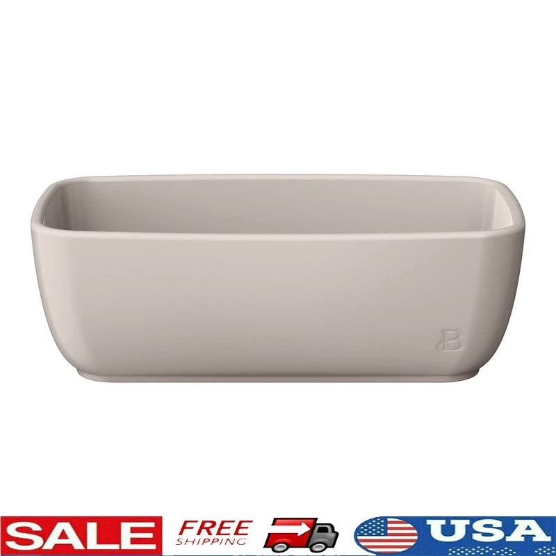 Stoneware Loaf Pan 9x5 Oven Safe Durable Microwave Dishwasher Easy Clean New