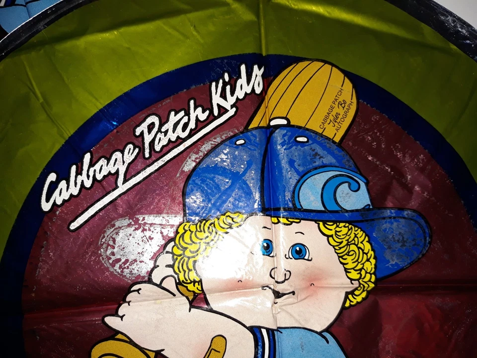 Globo de béisbol Mylar Cabbage Patch Kids "Mi nombre es vintage 1984 conjunto de 2 usados Foto 3 de 4