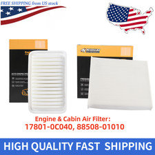 Engine Cabin Air Filter For 2005-2021 2022 Toyota Tacoma 2.7l 4cyl 17801-0c040