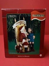 2001 Carlton Cards Miracle on 34th St-Believe In Miracles Ornament 5” NIB