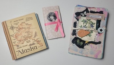 Junk Journal Set & Mini Journal Handmade Bundle Of Journals