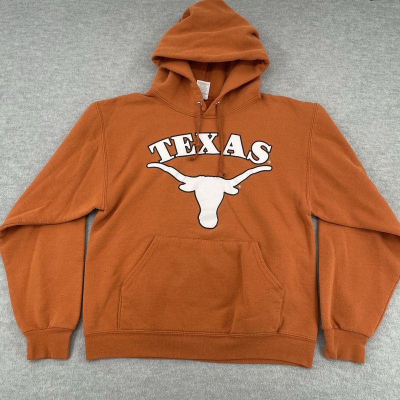 Texas Longhorns Hoodie Adult Small Orange Sweatshirt Vintage Y2K 2000s