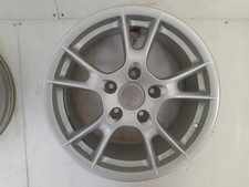 1x Alufelge 17 Zoll 8.0" 5x130 40ET Glanz Silber 98736212600 Porsche Rim Wheel