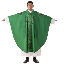 Priest Celebrant Chasuble Catholic Church Father Mass Vestments Robe