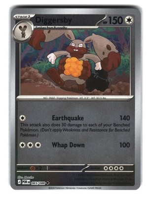 diggersby pokemon card - XY Phantom Forces - (Reverse Holo) - Weakness / Resistance / Retreat Cost Diggersby 096/189 - DAA -