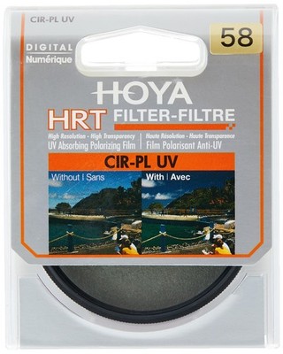 Circular Polarizer Filter (HRT CIR-PL UV)   58mm Polarizing Filter with UV Ab...