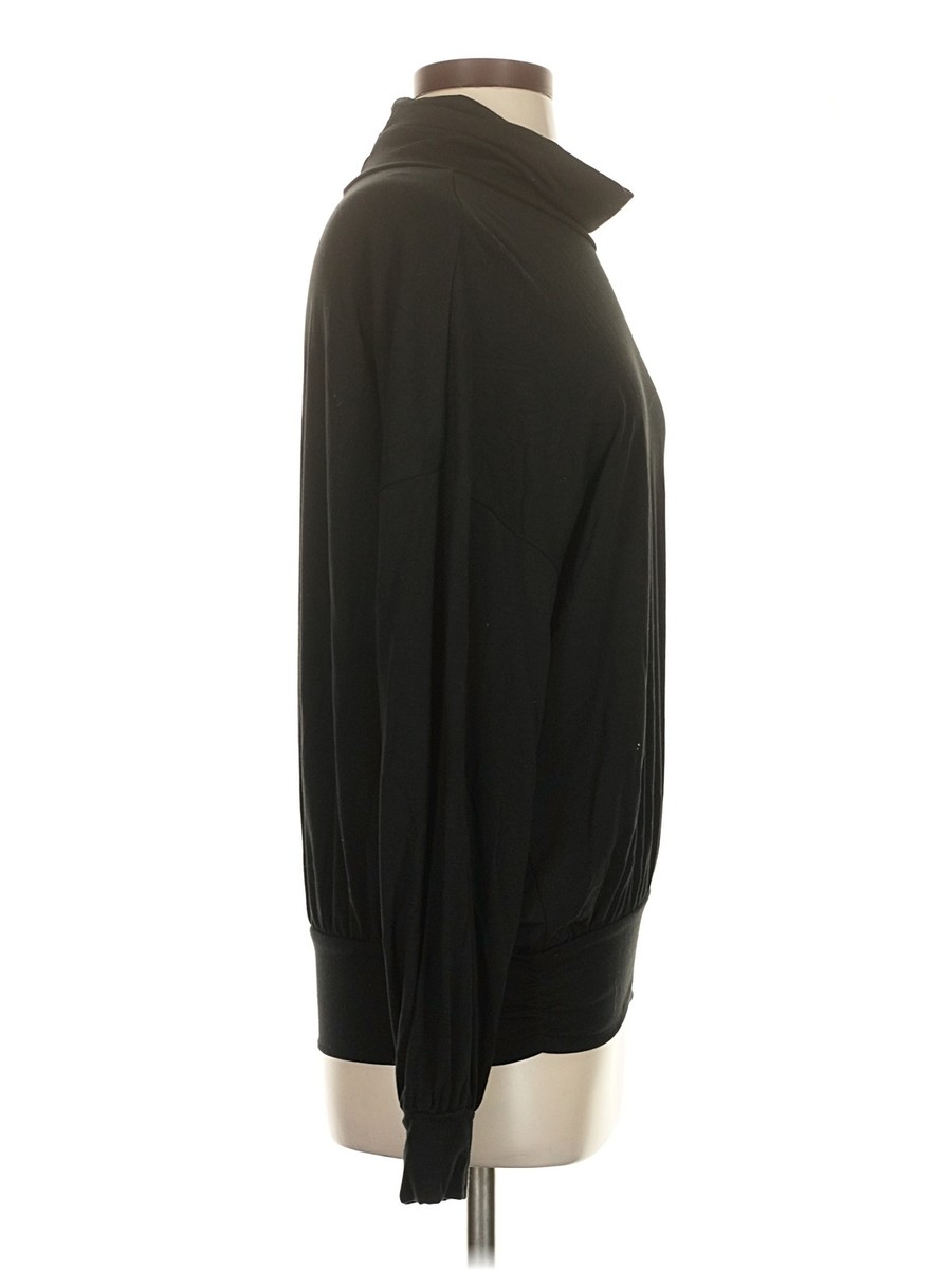 Garnet Hill Women Black Turtleneck Sweater S View 3
