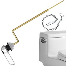 Universal Metal Toilet Handle Replacement Kit, Brass Toilet Flush Side Mount