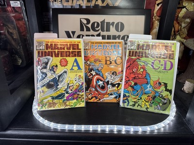 Marvel Universe 1-3 A-D 1984 Marvel Comics B & B VG+