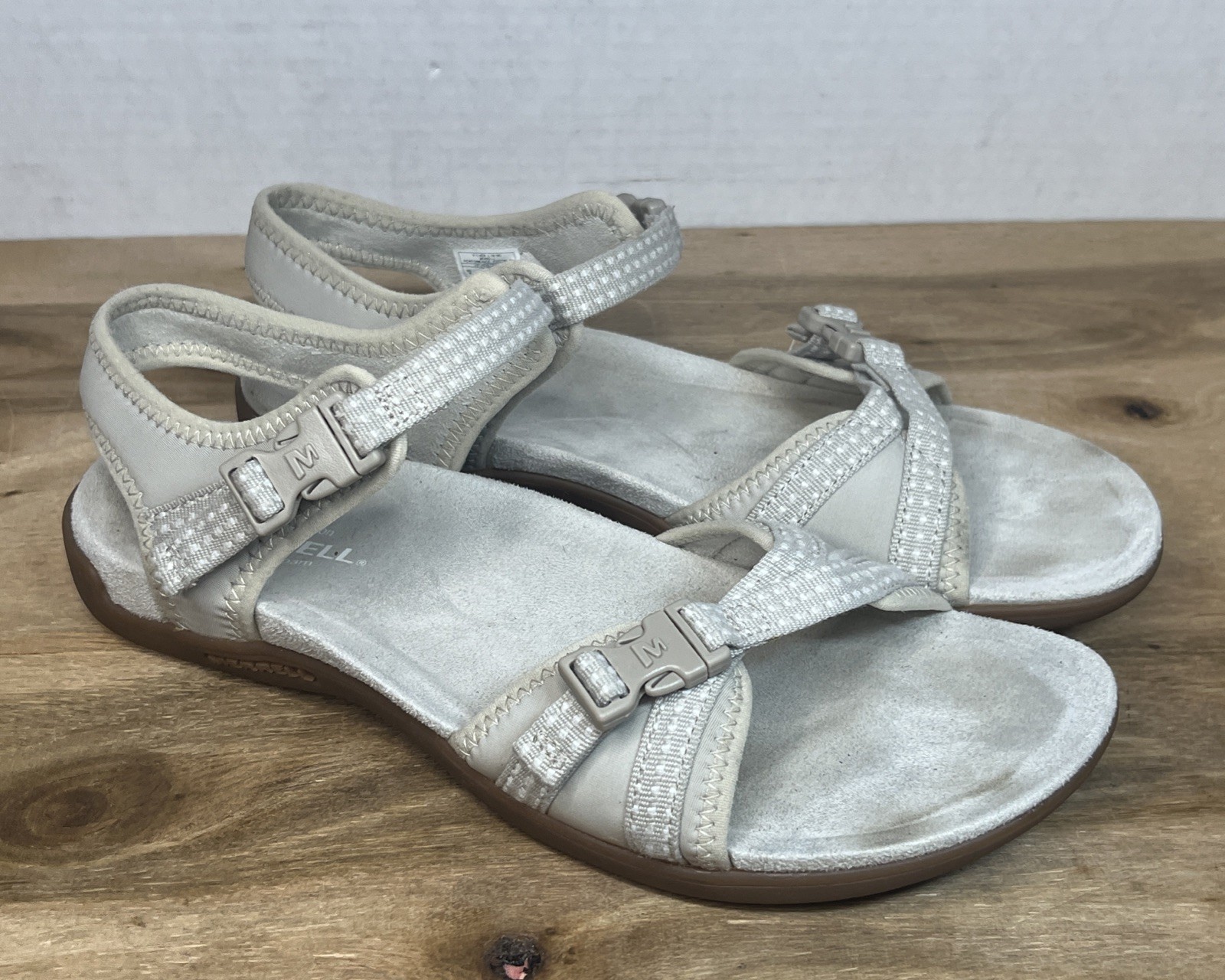 Merrell sandali donna District Muri con cinturino posteriore escursionismo atletico grigio taglia 8