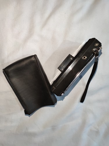 Radio Sveglia AM/FM Vintage Barclaycard Portatile da Viaggio, Nera, Funzionante - Foto 4 di 11