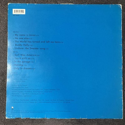 Weezer Blue Album 1St Lp Original | eBay