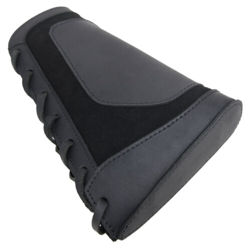 Custodia in pelle per munizioni copri fucile fucile buttstock per .357/.308/.22lr/12GA - Foto 10 di 62