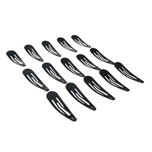 120 Pack 2 Inch Black Color Barrettes Women Metal Snap Hair Clips Accessories - Picture 2 of 3
