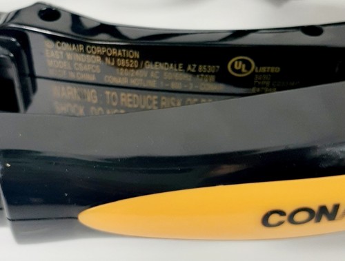 CONAIR Slim 3/4" Ceramic Hair Staightener Flat Iron CS4FCS Dual Voltage TESTED - Picture 4 of 8