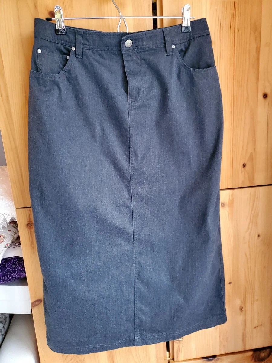 Knee length denim skirt ebay top
