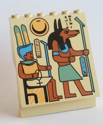 LEGO Panel 4 x6 x 6 Pharaoh Egyptian Hieroglyphs Scarab Forbidden