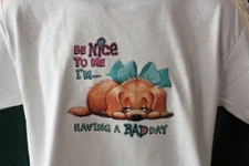 Be nice to me funny t-shirt graphic tee novelty sarcastic girl animal puppy boy