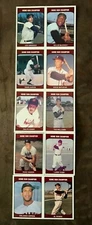 1985 TCMA Home Run Champions 10 Card Uncut Sheet/Set Aaron~Williams~DiMaggio+++