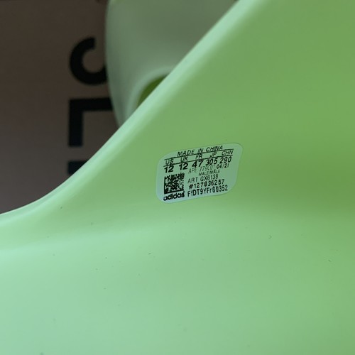 Adidas Yeezy Slide Glow Green - ORIGINALVERSION - Herren US Größe 12 - GX6138 - Bild 9 von 9