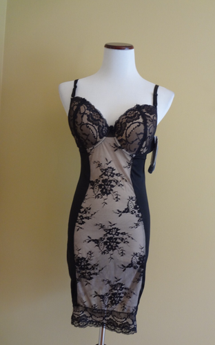 NWT Heavenly Secrets Black Shapewear Firm Control Slip Full Body Shaping size 2X - 第 1/9 張圖片