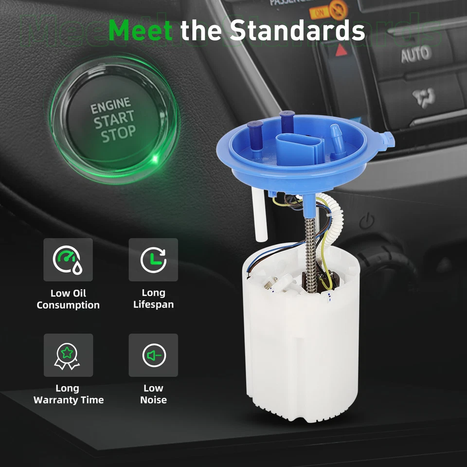 Compatível com 2006-2013 Volkswagen GTI 2.0L 2012-2013 Volkswagen Jetta conjunto de bomba de combustível - Imagem 3 de 4