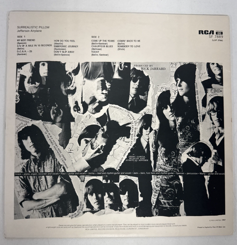 Jefferson Airplane , Surrealistic Pillow RCA Label 1966 Mono UK SF 7889 12" LP - Bild 2 von 18