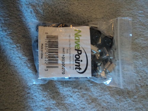 NAVEPOINT 25-Piece Cage Nut Set M6 nuts, black washers & screws NEW / UNUSED - Zdjęcie 11 z 12