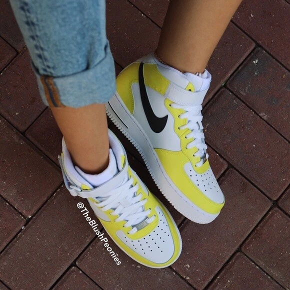 custom yellow air force 1