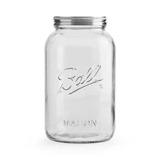 Ball Decorative Mason Jar with One Piece Stainless Steel Lid, gal. (128oz.)