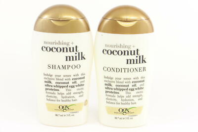 12 PACK / 8 SHAMPOO + 4 CONDTIONER OGX Trial Size Nourishing Coconut 3 Ounce U37