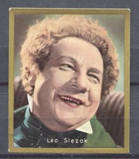 Leo Slezak Vintage Movie Star Cigarette Trading Card Josetti No.158