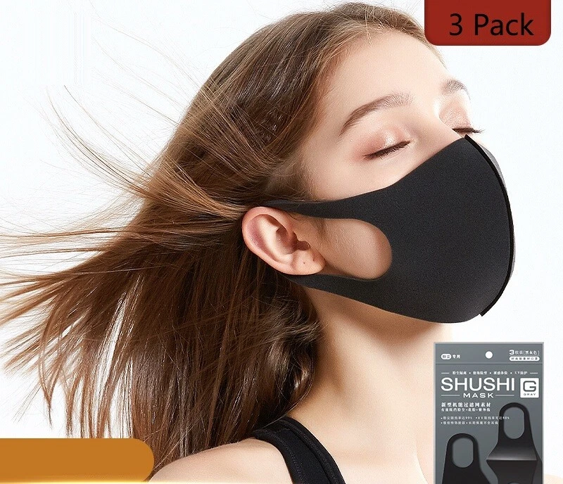 Fashion Looking Foam Half Face Protective Masks Slim Mouth Cover Retail Package - Image 4 of 4