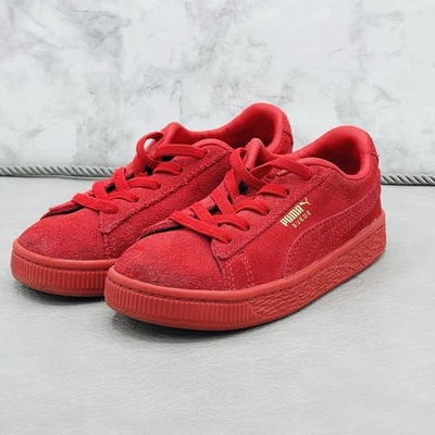 Puma Suede Classic Mono Red Boys Size 6C 6 C Shoes Sneakers Low Womens 7.5 - Image 1 of 4