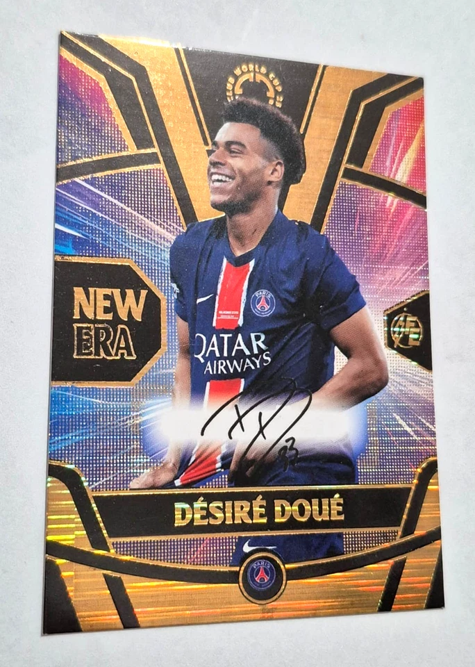 2025 FIFA CLUB WORLD CUP FE Card - DESIRE DOUE Printed Auto GOLD FOIL GOLDEN BOY - Image 4 of 4