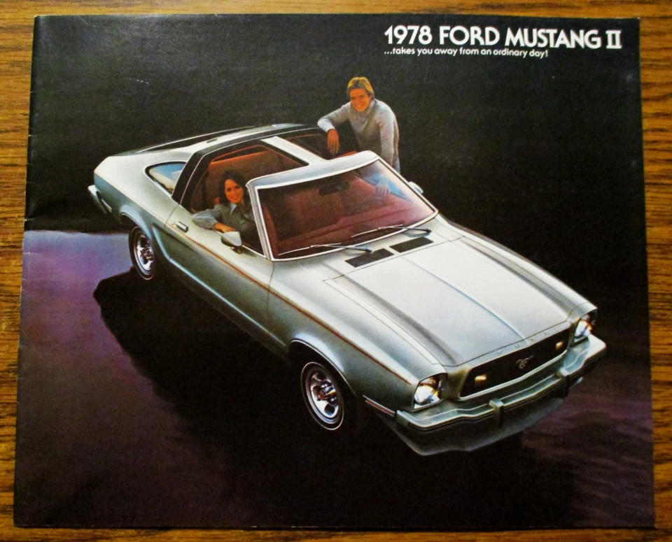 1978 Ford Mustang II Original Dealer Sale Brochure Ad Literature Cobra & Hardtop - Image 2 of 4