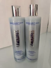 N.O.S. Sebastian Laminates Shampoo Moisturizing Shine Cleanser 8.5oz (2PK) READ