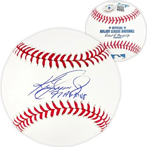 Ken Griffey Jr. Signed MLB Baseball Seattle Mariners "97 MVP" Beckett & MCS Holo